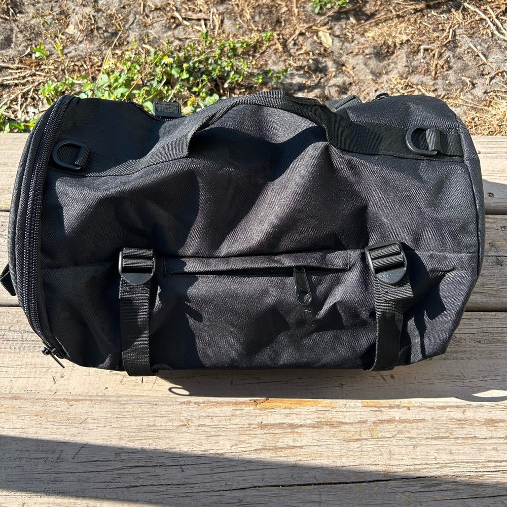 Men's Black Duffel Bag with Carry Handles